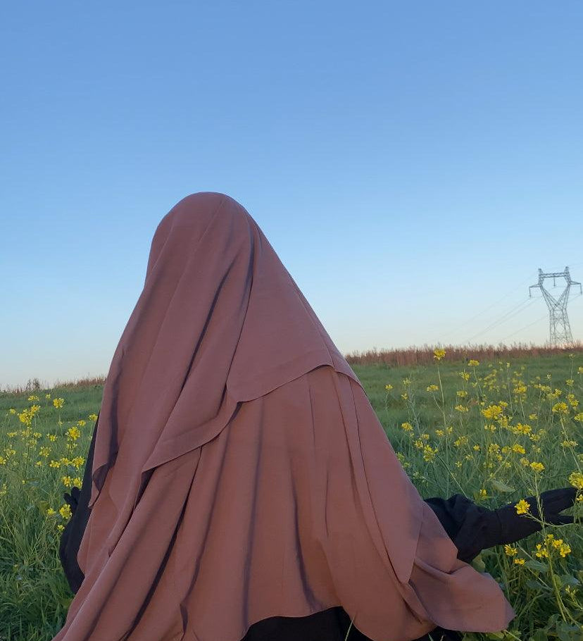 Niqab Sitar bois de rose