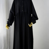 Abaya Hijrati couleur noire