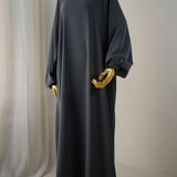 Abaya Sajmaya gris