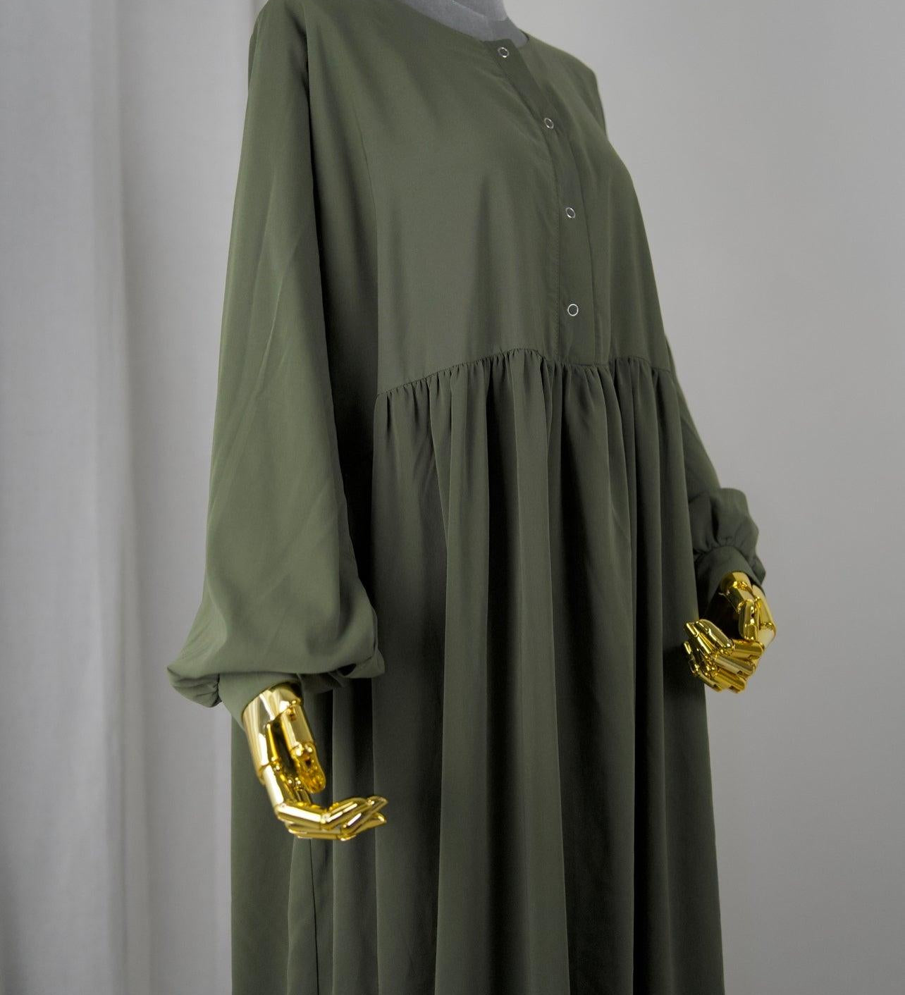 Abaya Hijrati couleur Kaki