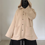 Manteau Court Molleton Épais