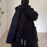 Manteau Court Molleton Épais