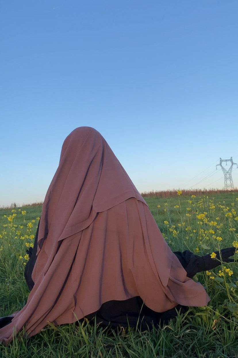 Niqab Sitar bois de rose