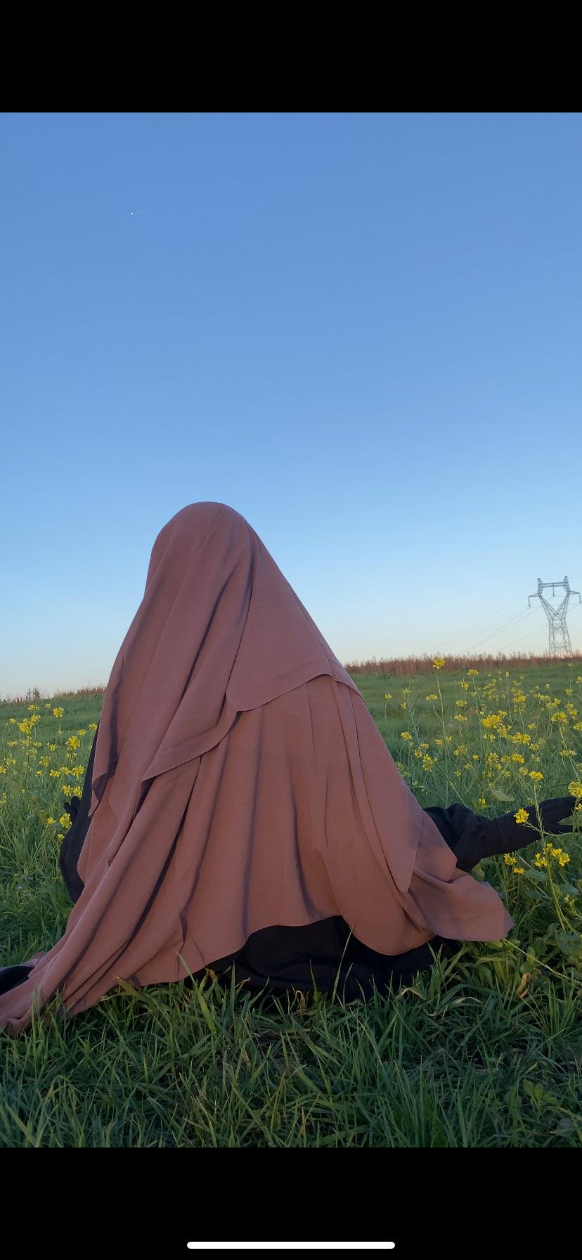 Niqab Sitar bois de rose