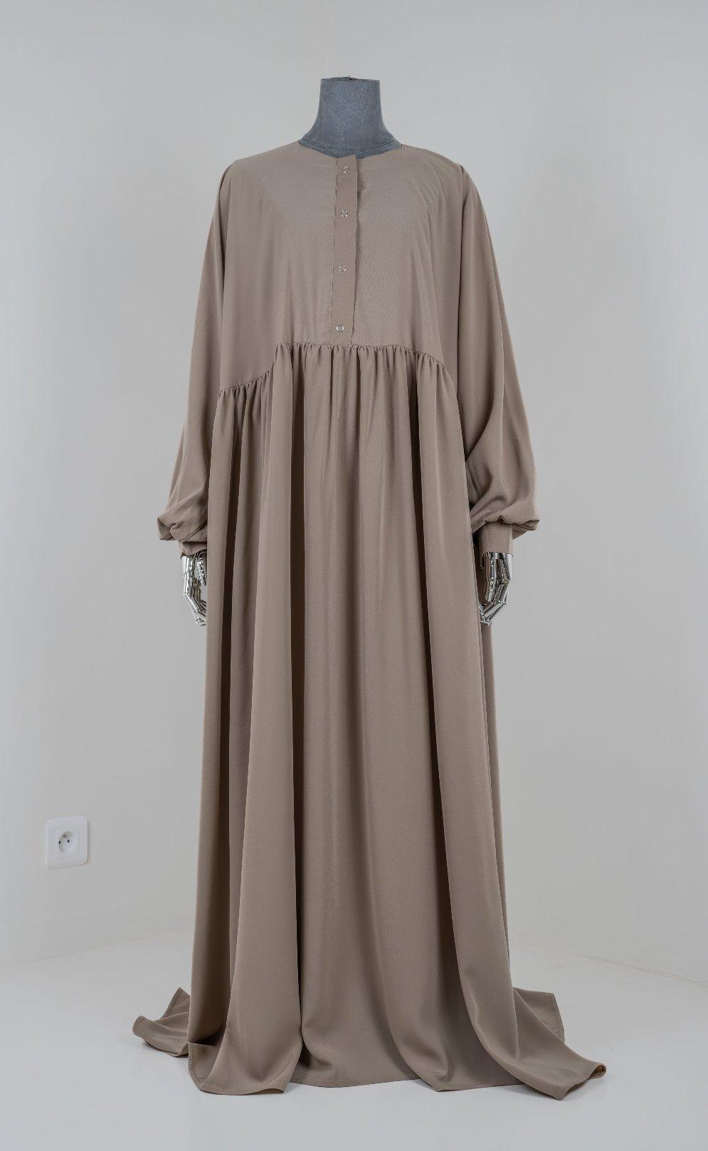 ABAYA HIJRATI COULEUR BEIGE