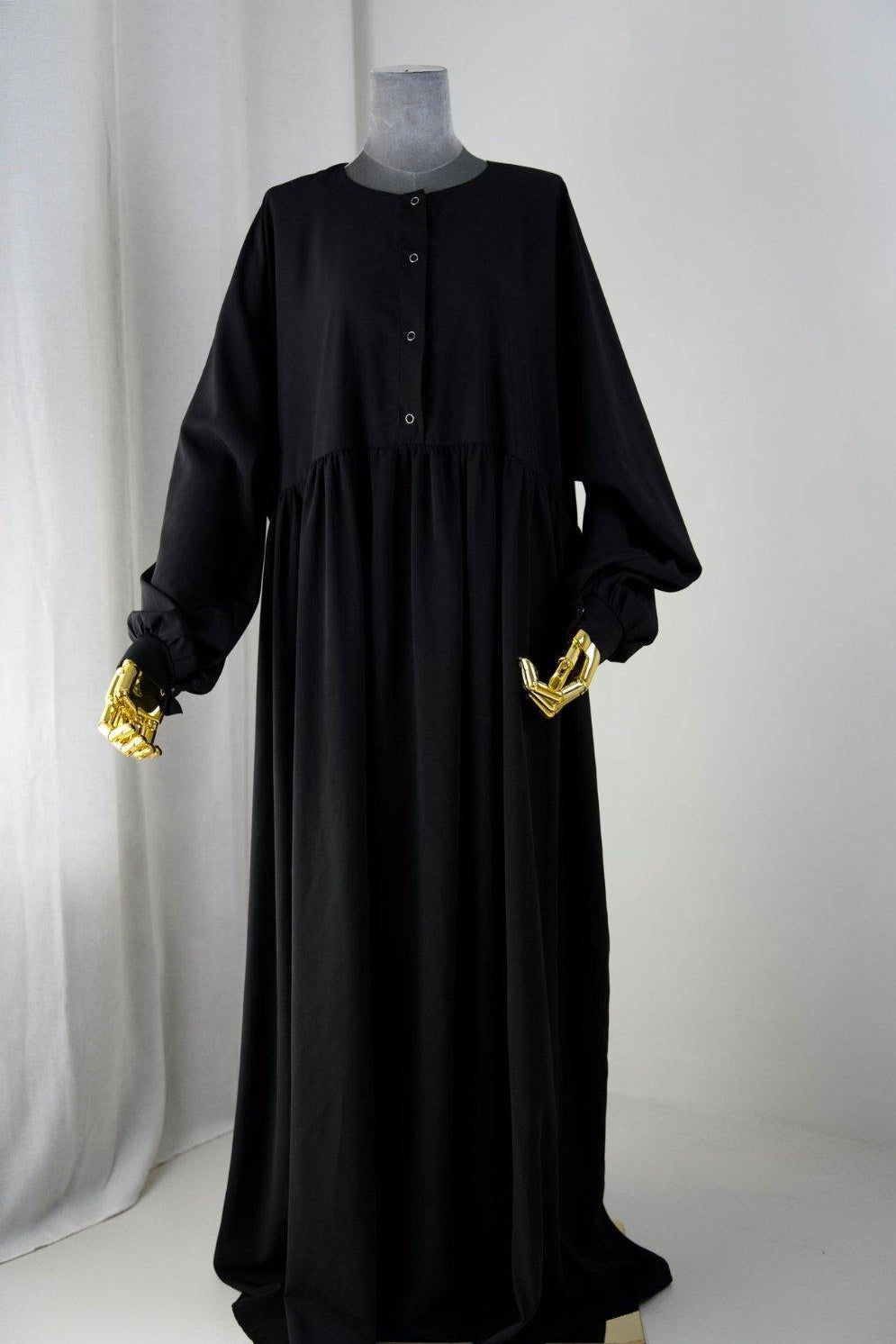Abaya Hijrati couleur noire