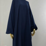 Abaya Sajmaya bleue marine