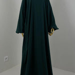 Abaya Sajmaya bleue vert