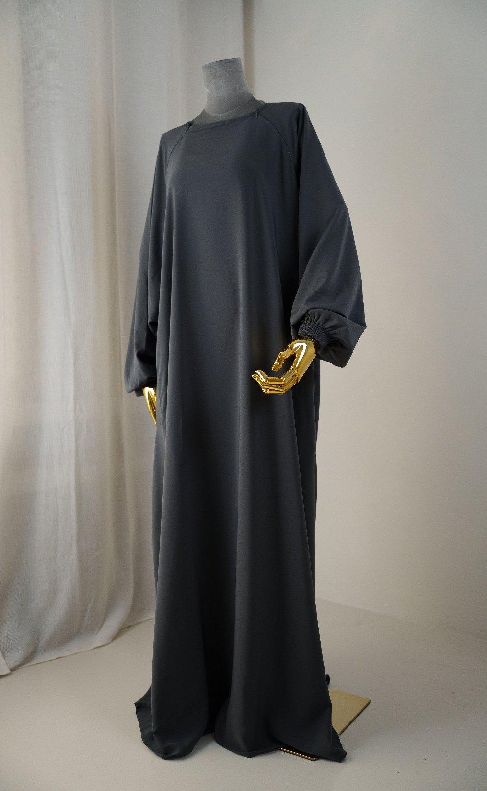 Abaya Sajmaya gris