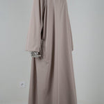 Abaya Sajmaya gris clair
