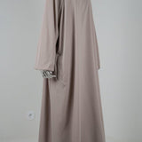 Abaya Sajmaya gris clair