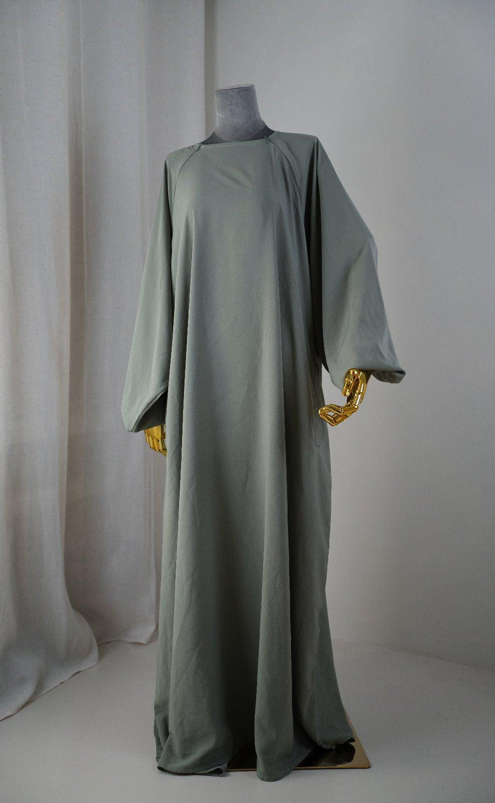 Abaya_Sajmaya_gris mannequin