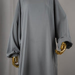 Abaya Sajmaya gris