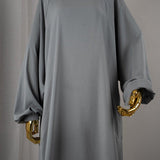 Abaya Sajmaya gris