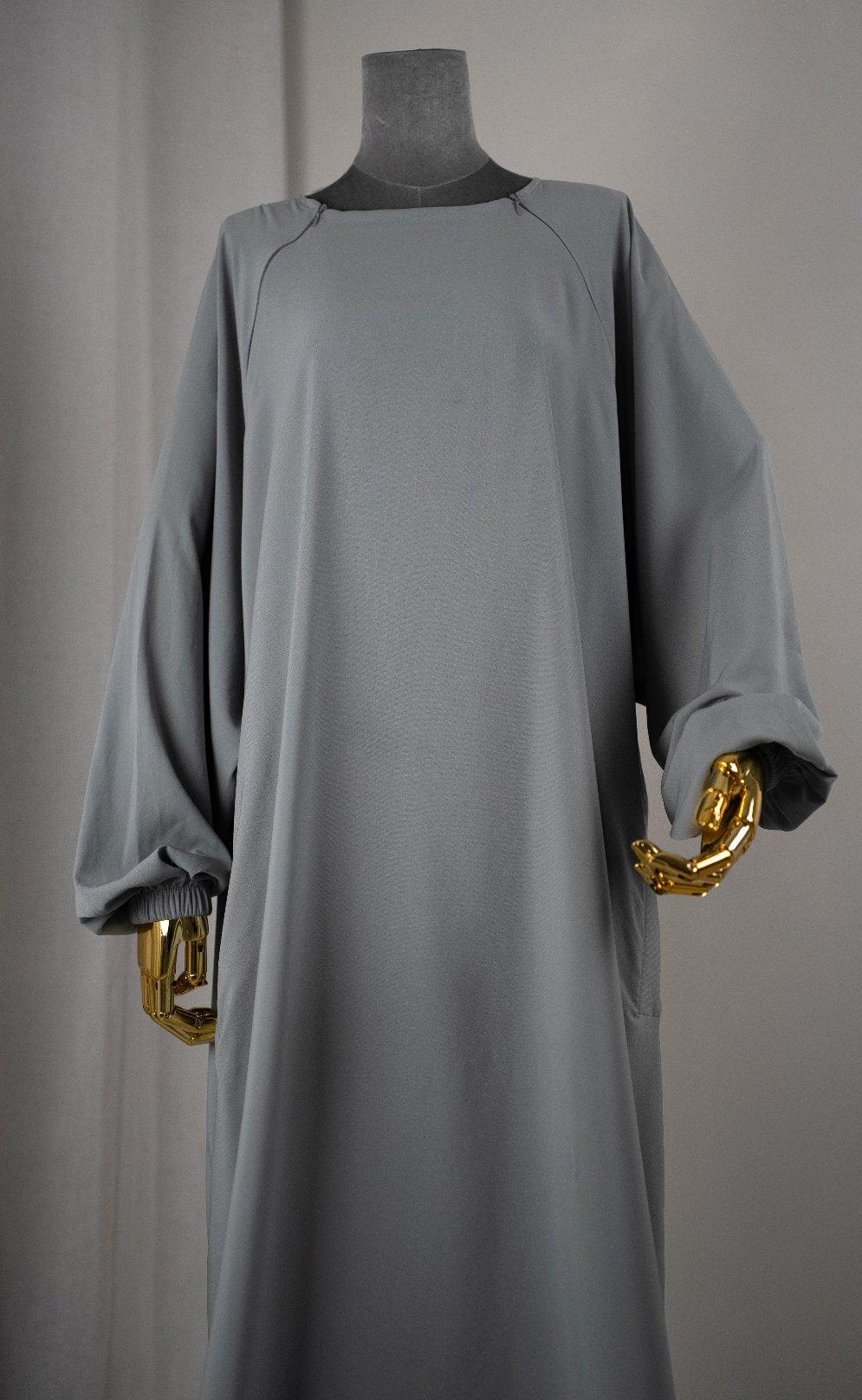 Abaya Sajmaya gris