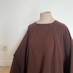 Abaya_Sajmaya_marron portée