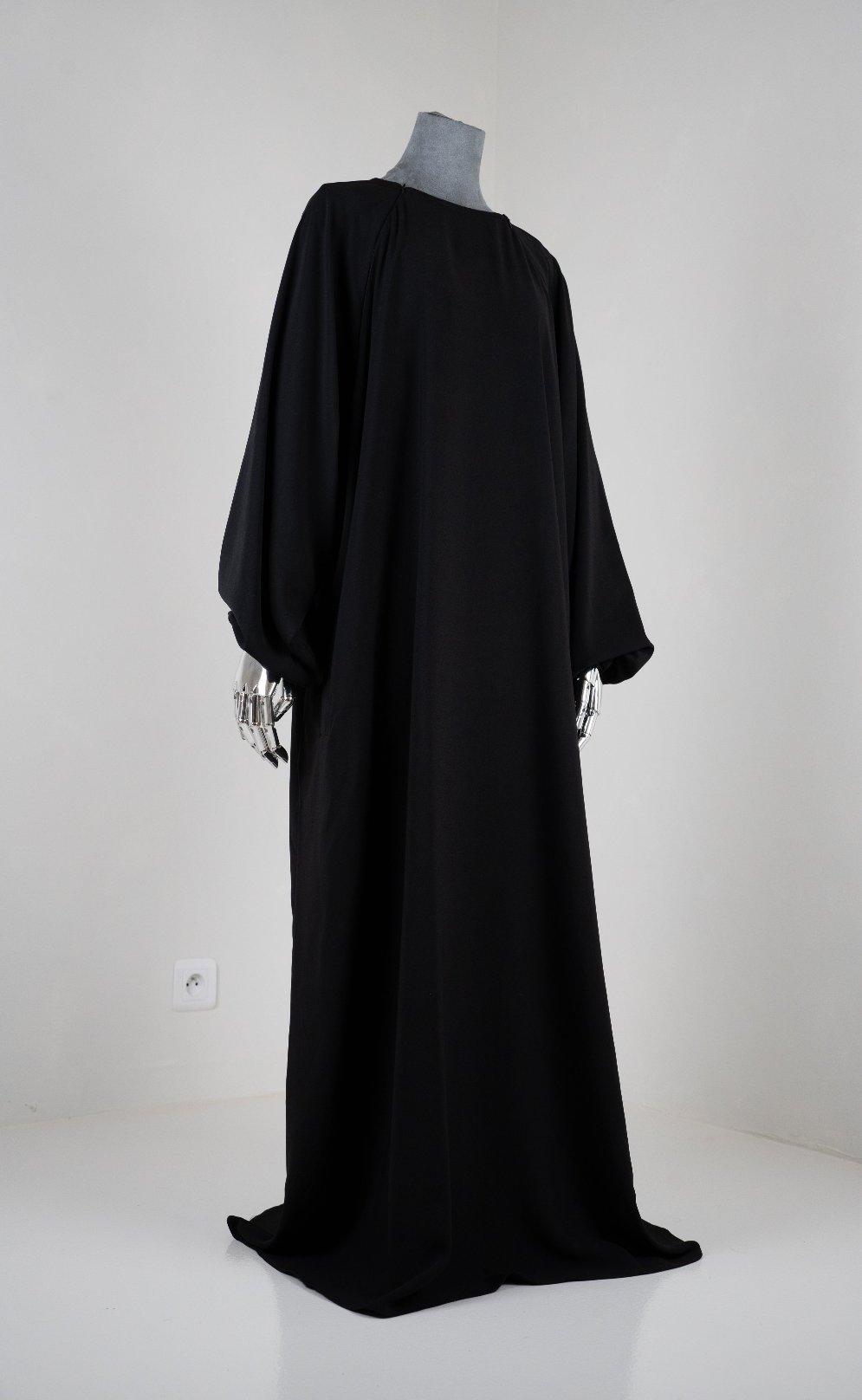 Abaya Sajmaya noir