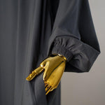 Abaya Sajmaya noir manche