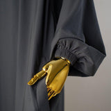 Abaya Sajmaya noir manche