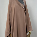 Abaya_Sajmaya_vert beige ouvert