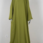 Abaya Sajmaya vert olive