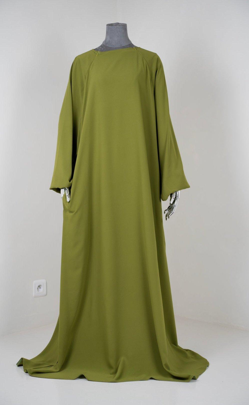 Abaya Sajmaya vert olive