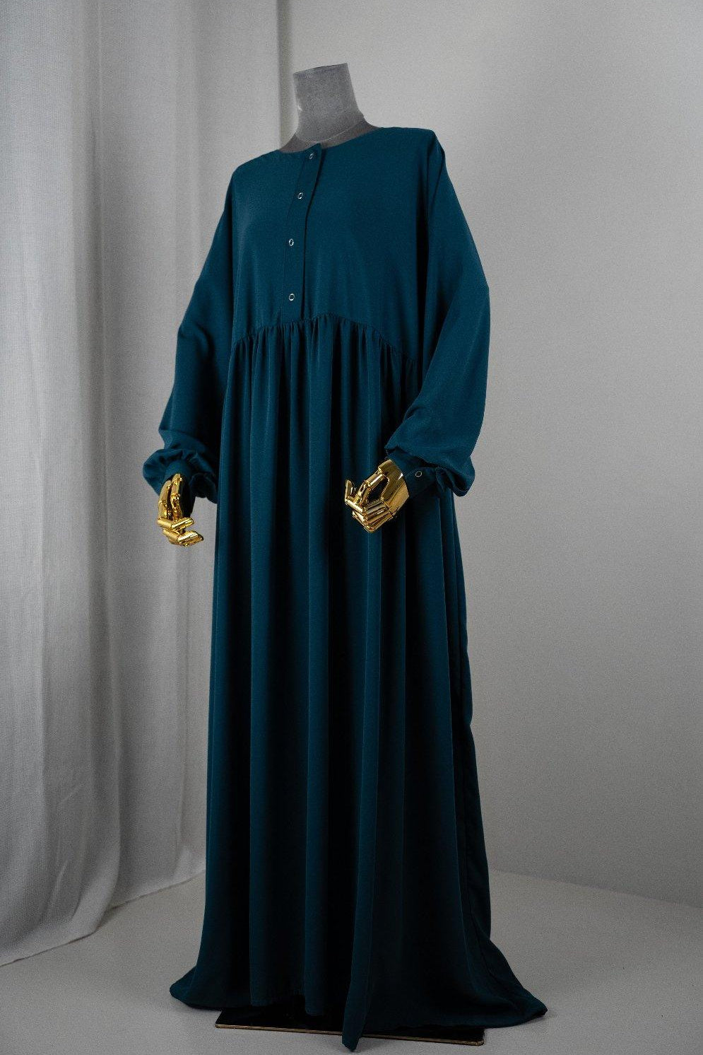 Abaya hijrati couleur bleue marine