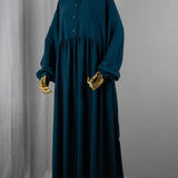 Abaya hijrati couleur bleue marine