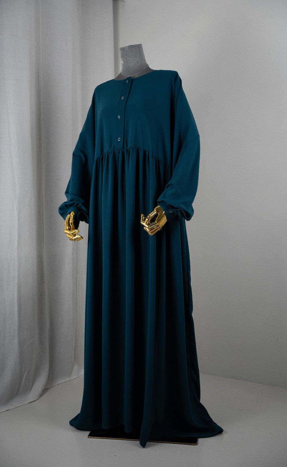 Abaya hijrati couleur bleue marine