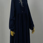 Abaya Hijrati couleur bleue nuit