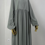 Abaya ijrati couleur gris