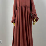 Abaya hijrati couleur rose antique