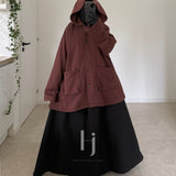 Manteau Court Molleton Épais