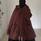 Manteau Court Molleton Épais