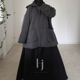 Manteau Court Molleton Épais