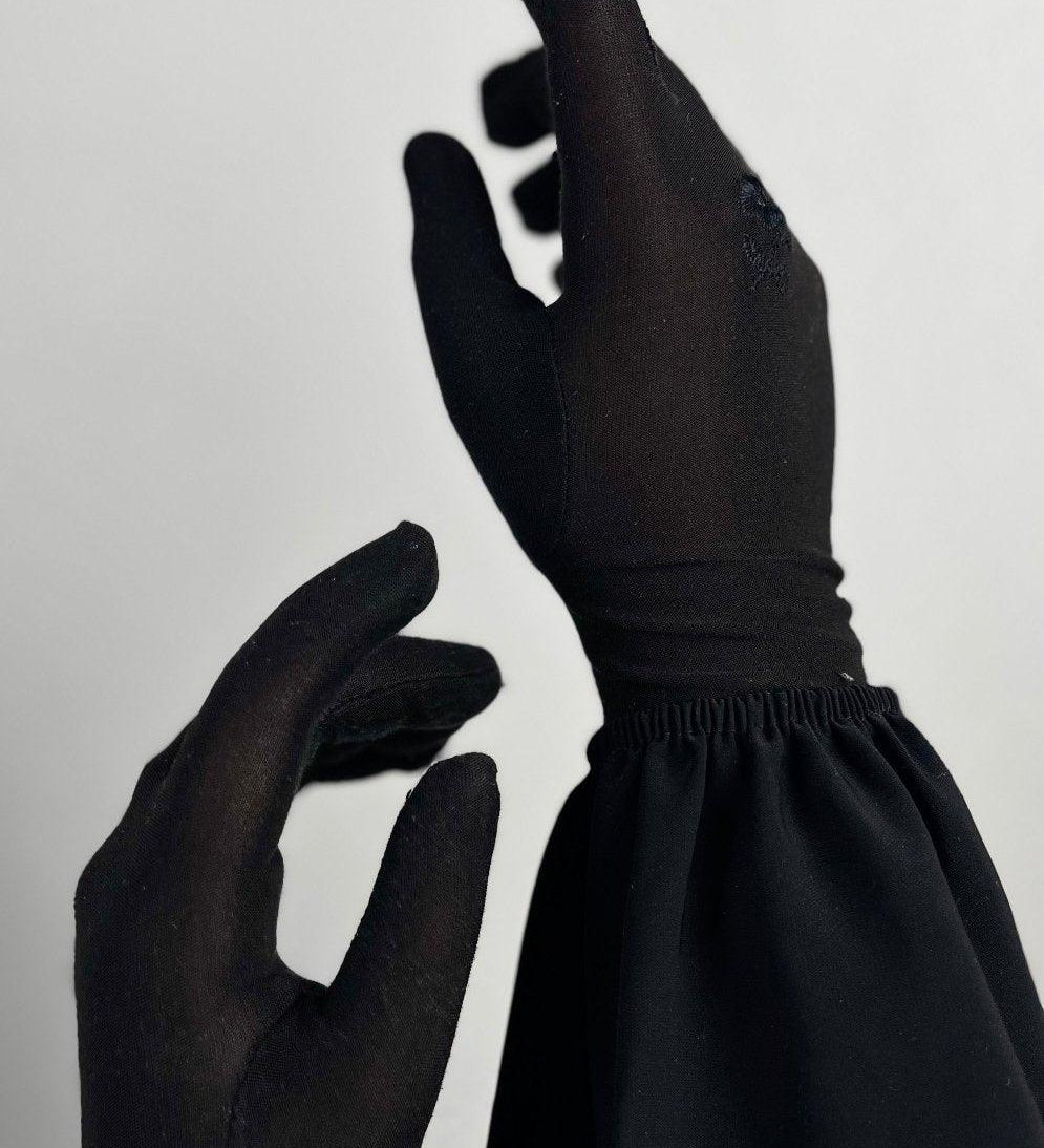 gant fleur tactile